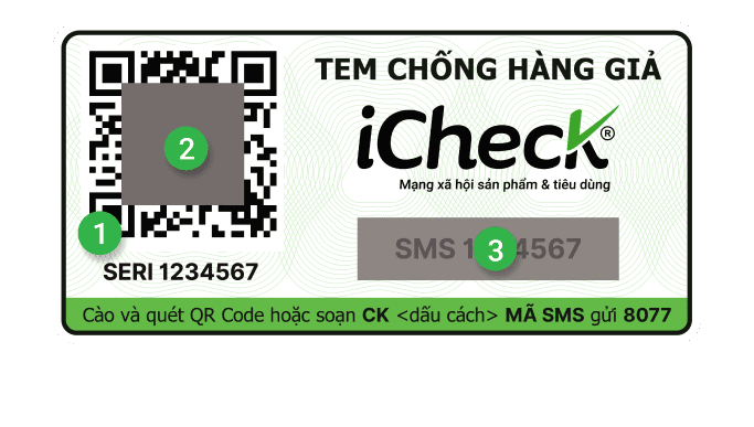 Cấu tạo tem chống hàng giả QR Code iCheck
